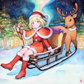 トナカイのそりでレッツゴー！ 3枚目