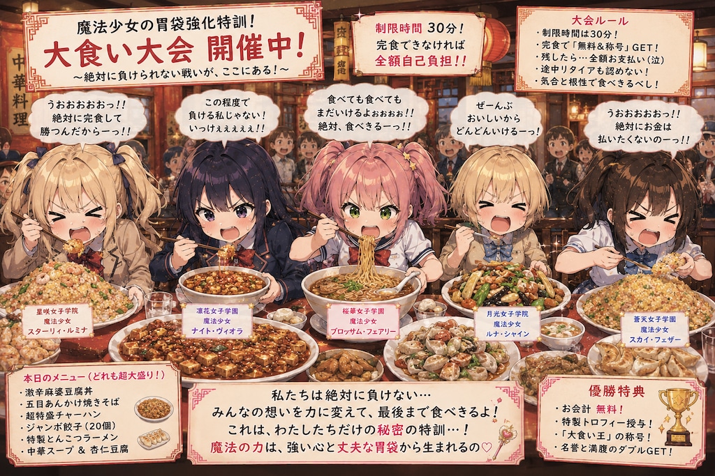 例）魔法少女の日常（秘密の特訓２）