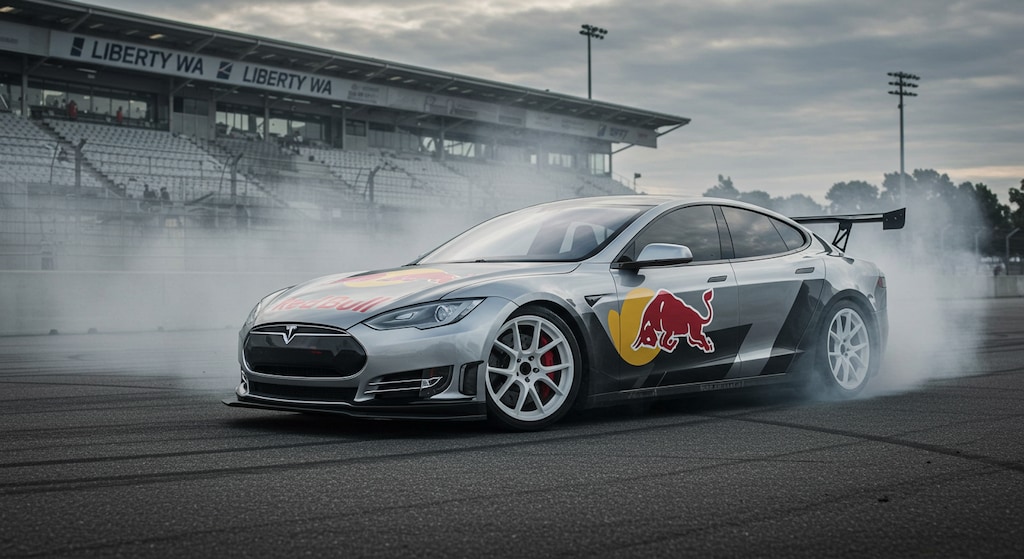 リバティーウォークテスラのドリ車　　リメイク版