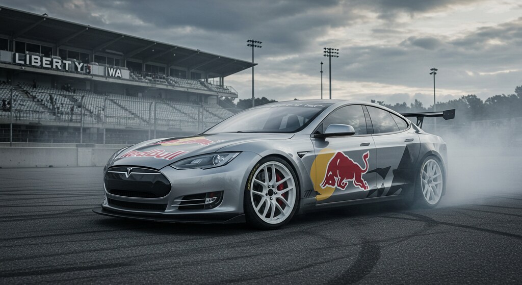 リバティーウォークテスラのドリ車　　リメイク版