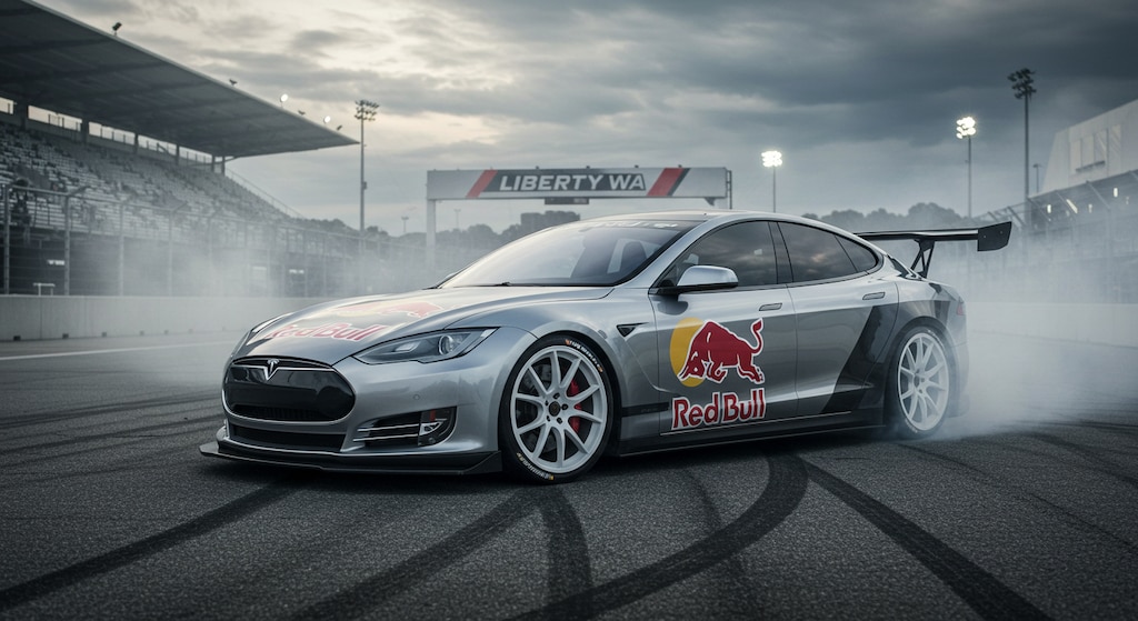 リバティーウォークテスラのドリ車　　リメイク版