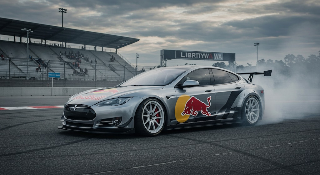 リバティーウォークテスラのドリ車　　リメイク版