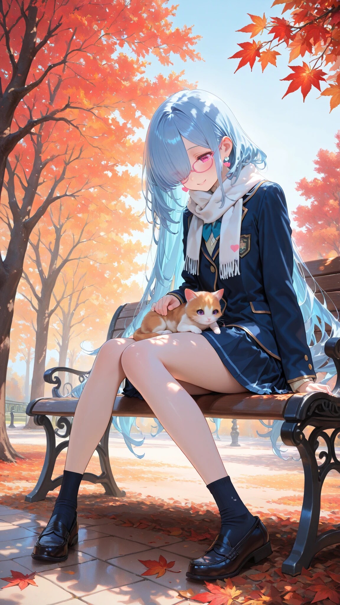 犬猫秋ベレー | の人気AIイラスト・グラビア