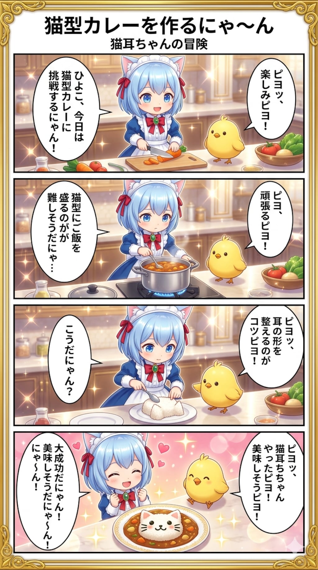 猫型カレーを作るにゃ〜ん　猫耳ちゃんの冒険