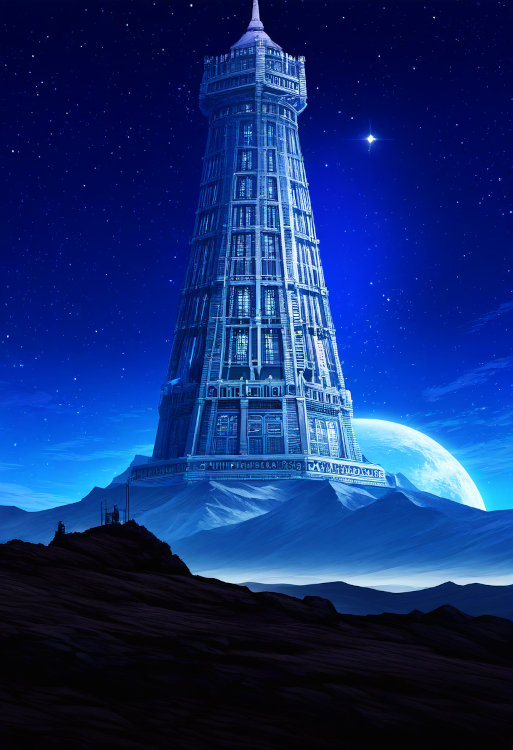 月面の塔