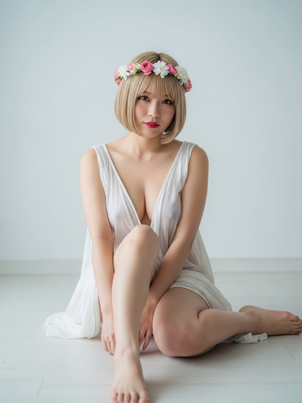 目線、下がってますよ。うふふ、いやらしい目をされていますね。