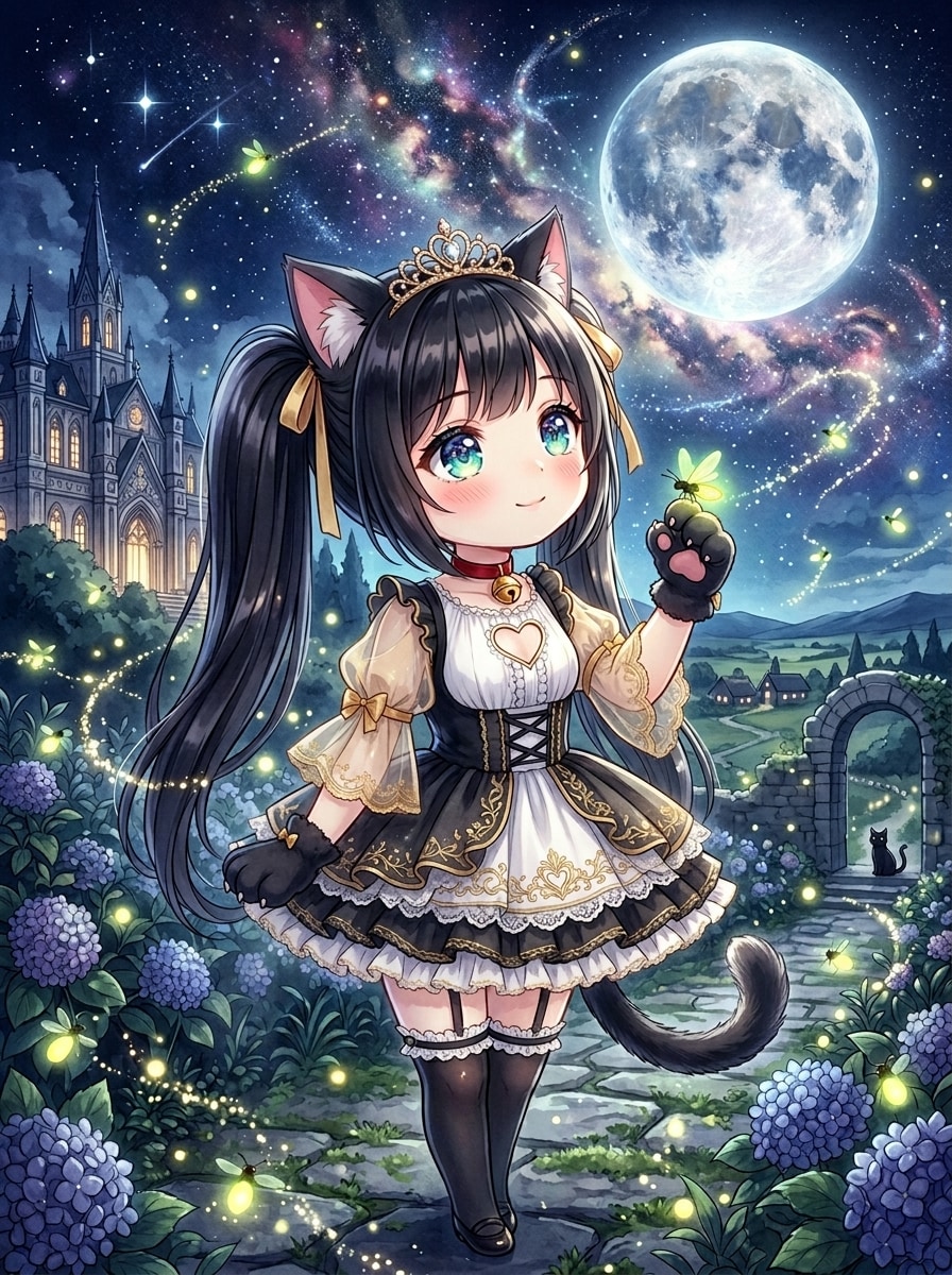 黒ツイにゃん