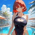 水着の娘♪　ワンピース♡ 4枚目