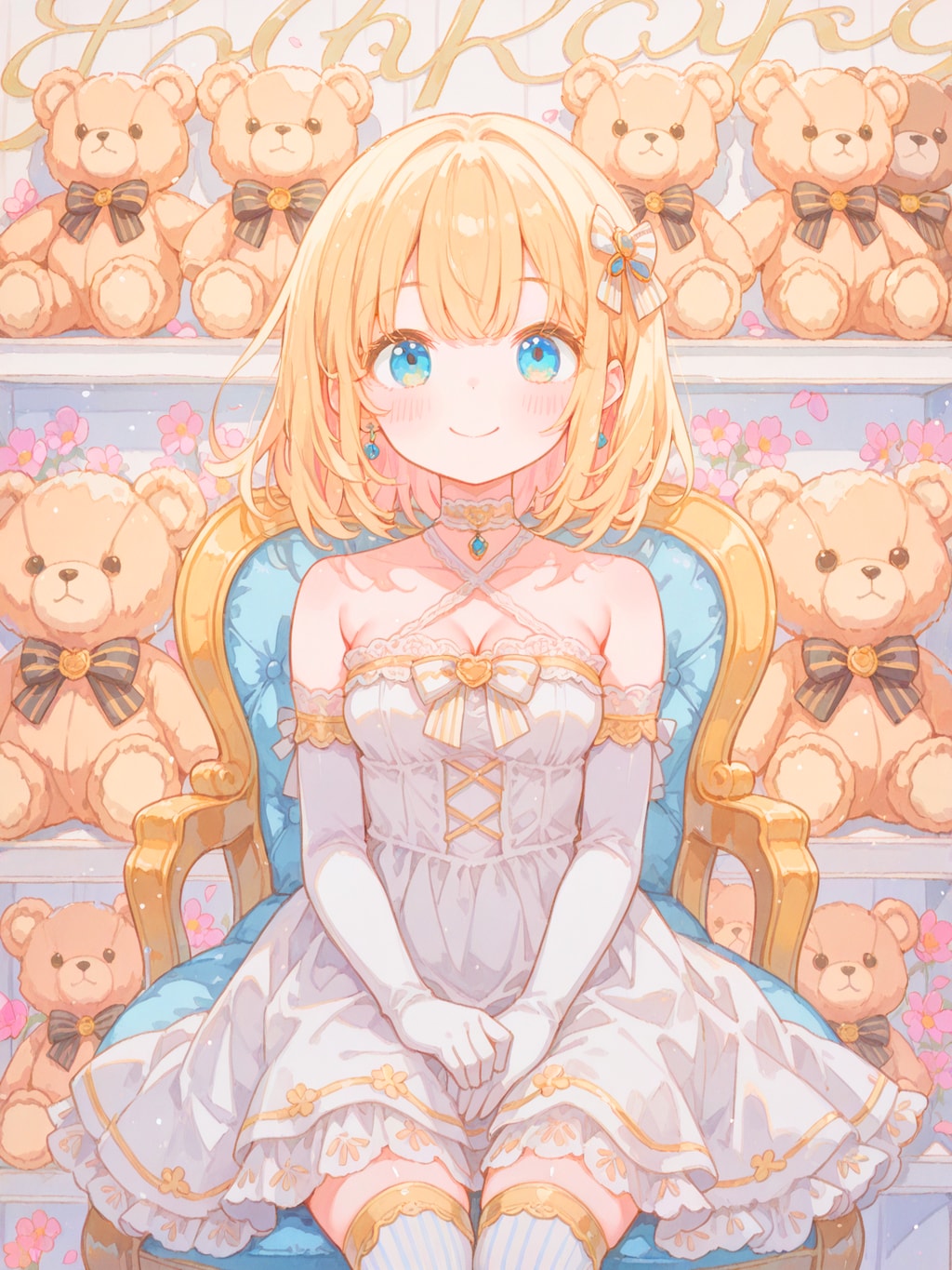 お嬢様のテディベアコレクション