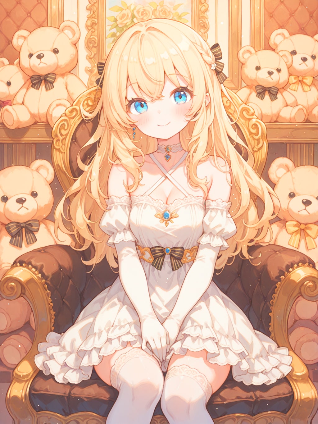 お嬢様のテディベアコレクション