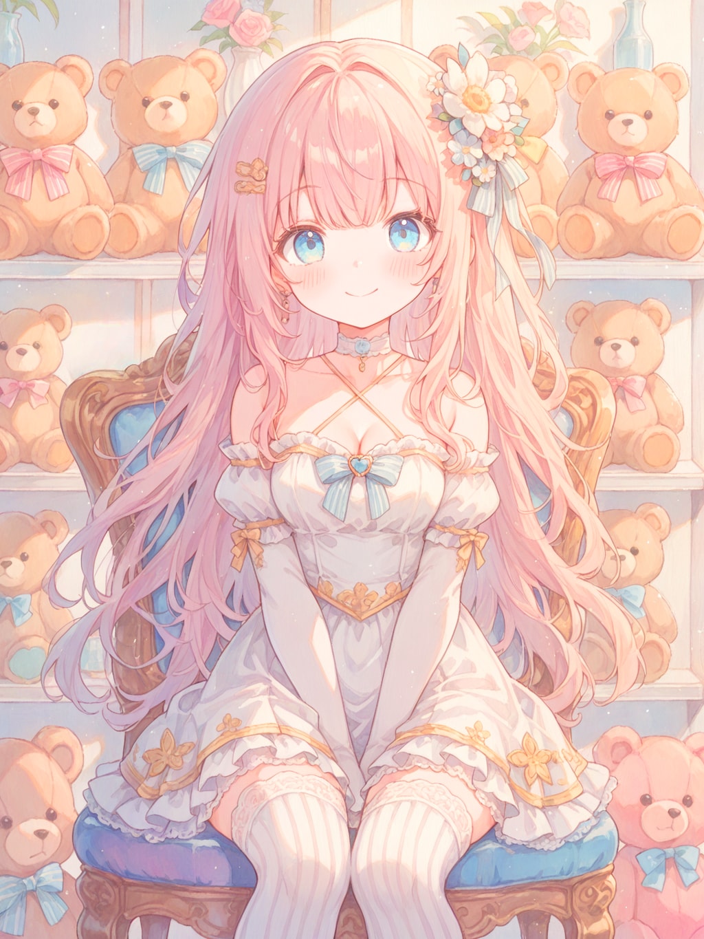 お嬢様のテディベアコレクション