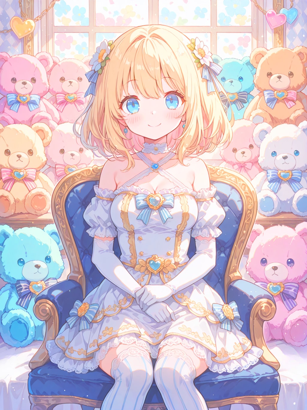 お嬢様のテディベアコレクション