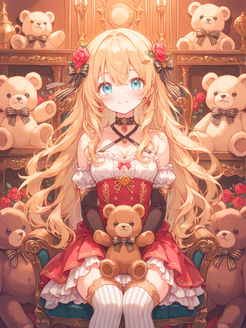 お嬢様のテディベアコレクション