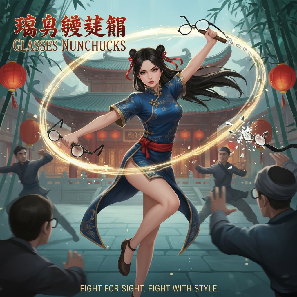 glasses Nunchucks　リメイク | の人気AIイラスト・グラビア