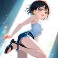 足あげて 2枚目
