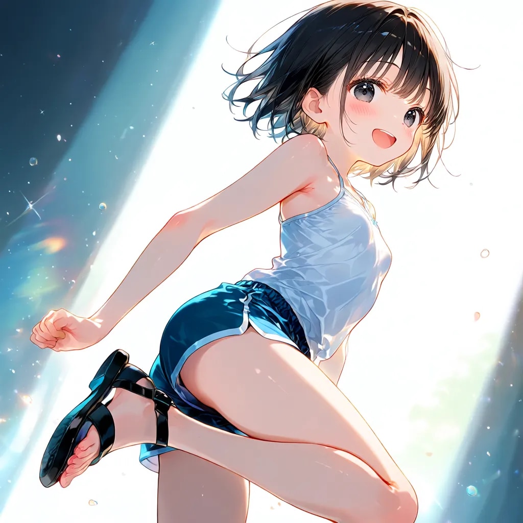 足あげて
