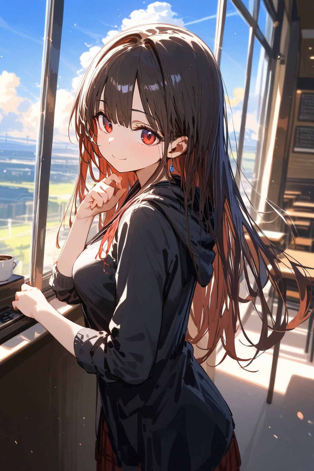 そこはコーヒー置く場所で合ってますか？！ | の人気AIイラスト・グラビア