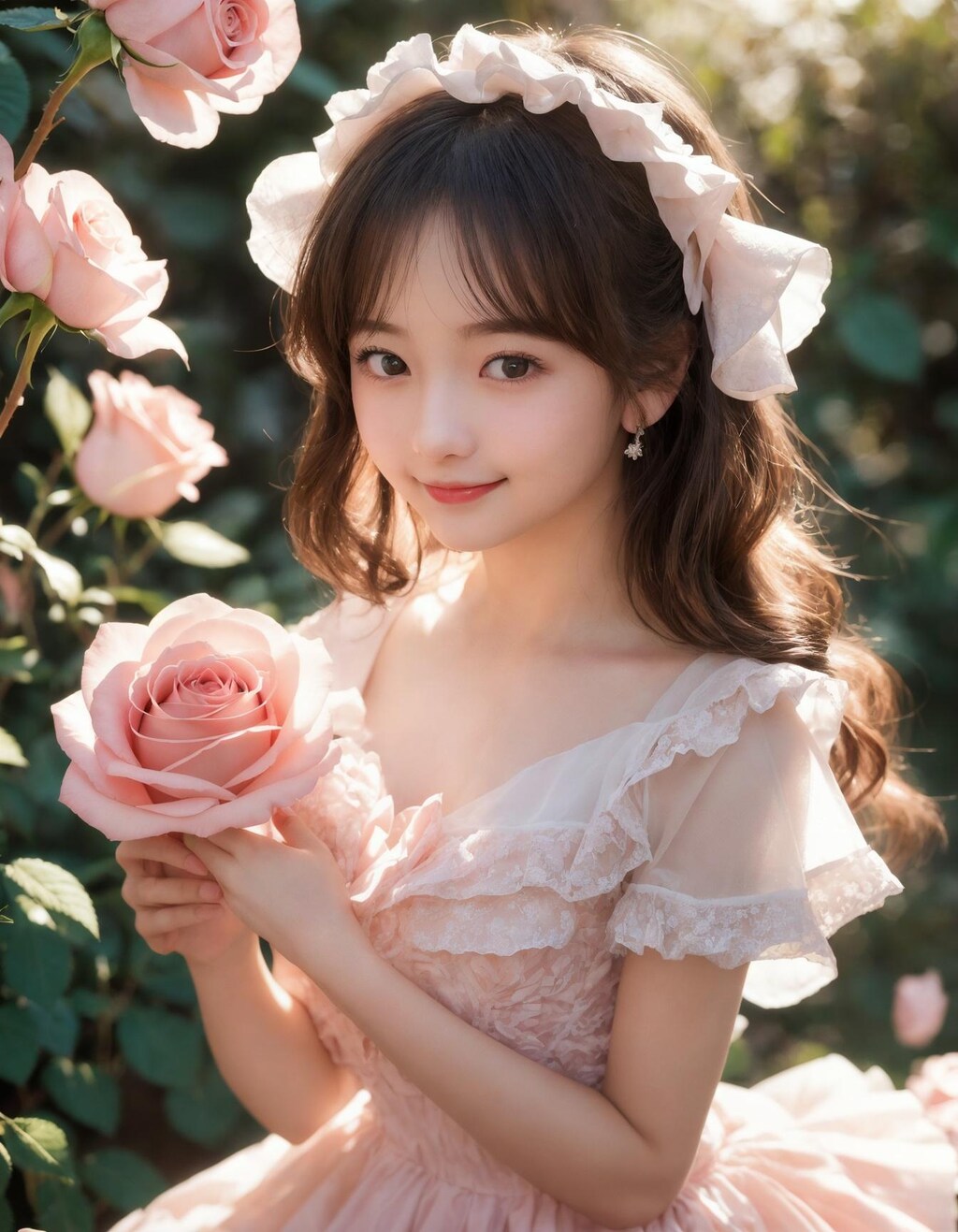 薔薇の花びらドレスちゃん (real)