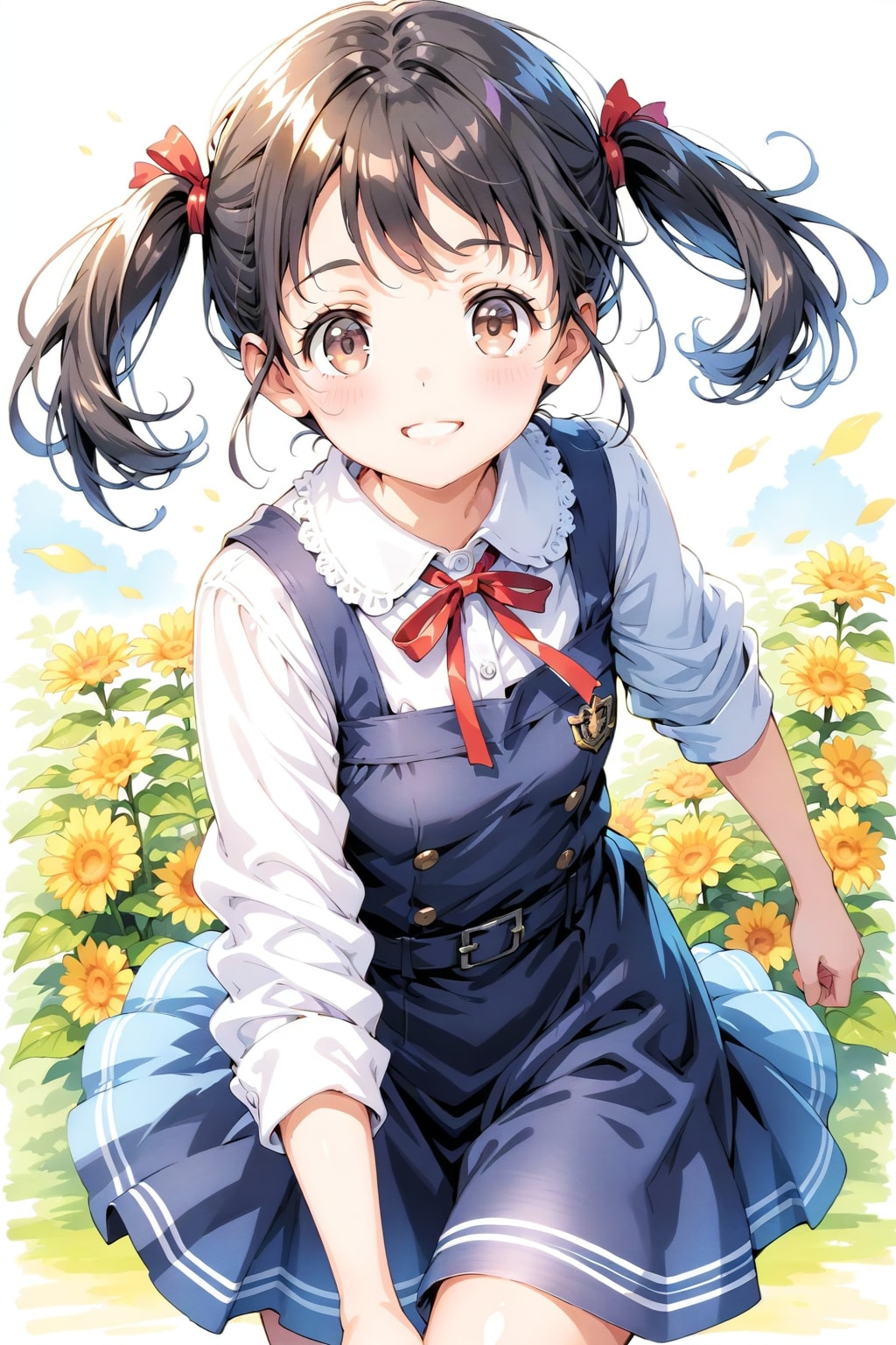花畑の少女 | の人気AIイラスト・グラビア
