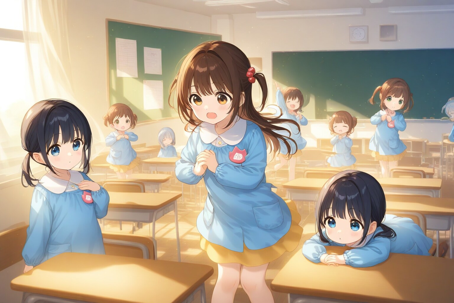 夕焼け色の幼稚園 | の人気AIイラスト・グラビア