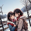 冬の少女 3枚目