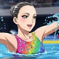 シンクロ美少女　ソロの演技② 3枚目