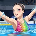シンクロ美少女　ソロの演技② 11枚目