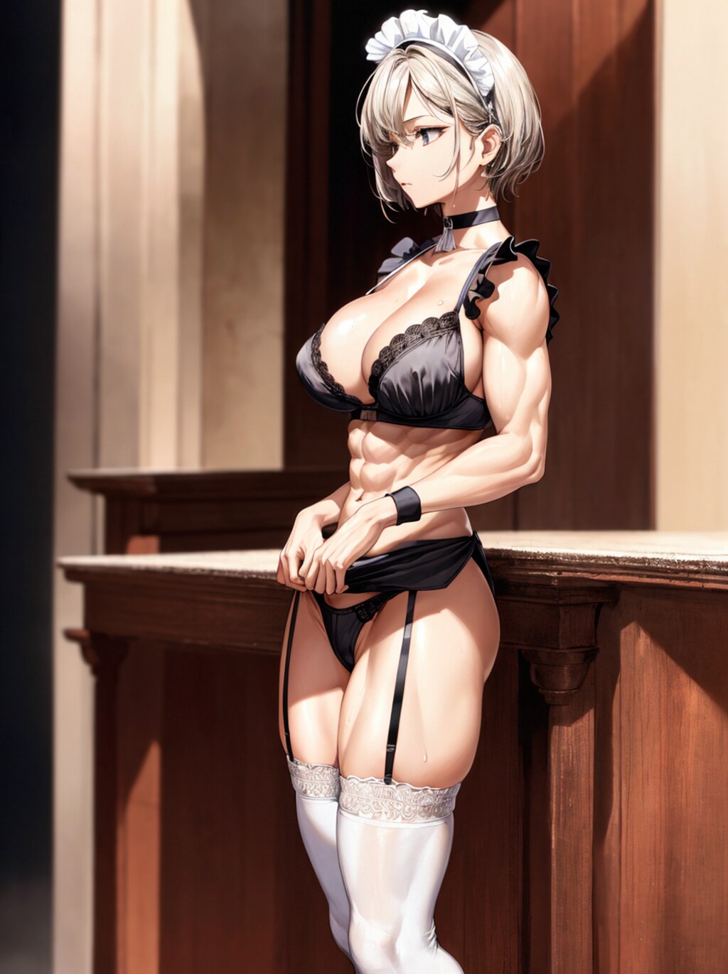 筋肉メイド1