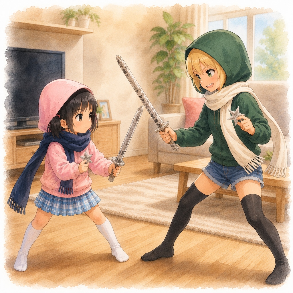 【想い出】忍者ごっこ🥷♪