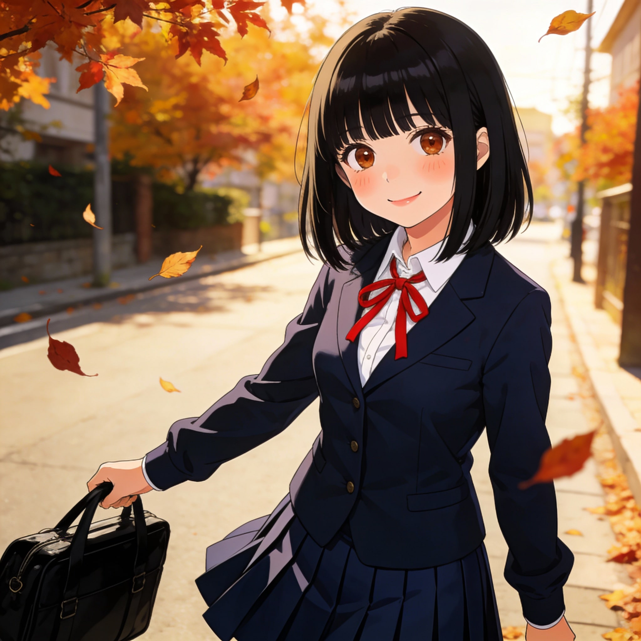 秋のかえりみち | の人気AIイラスト・グラビア