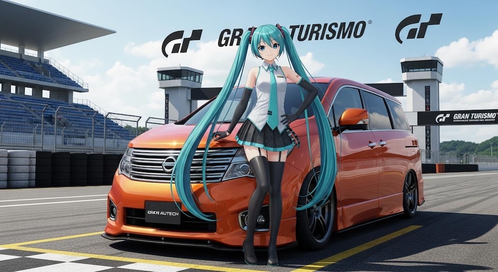 初音ミクとエルグランド