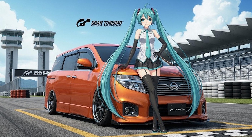 初音ミクとエルグランド