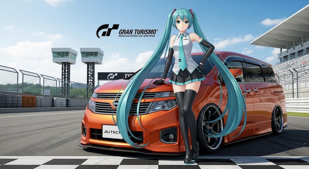 初音ミクとエルグランド