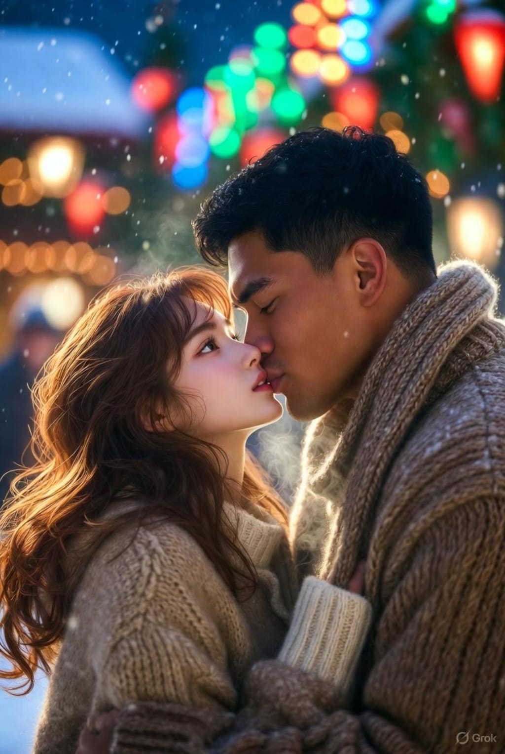 イルミネーションデート中の岬