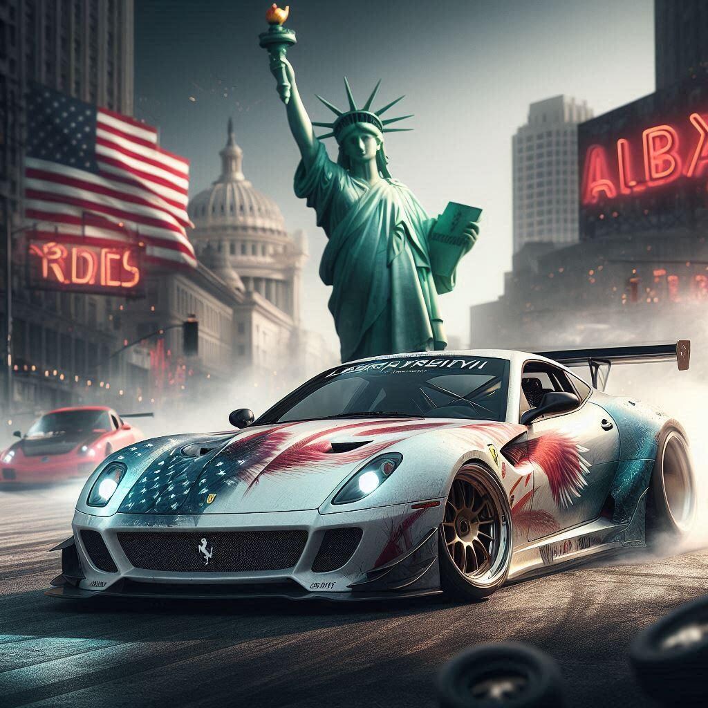 リバティーウォークフェラーリ599のドリ車