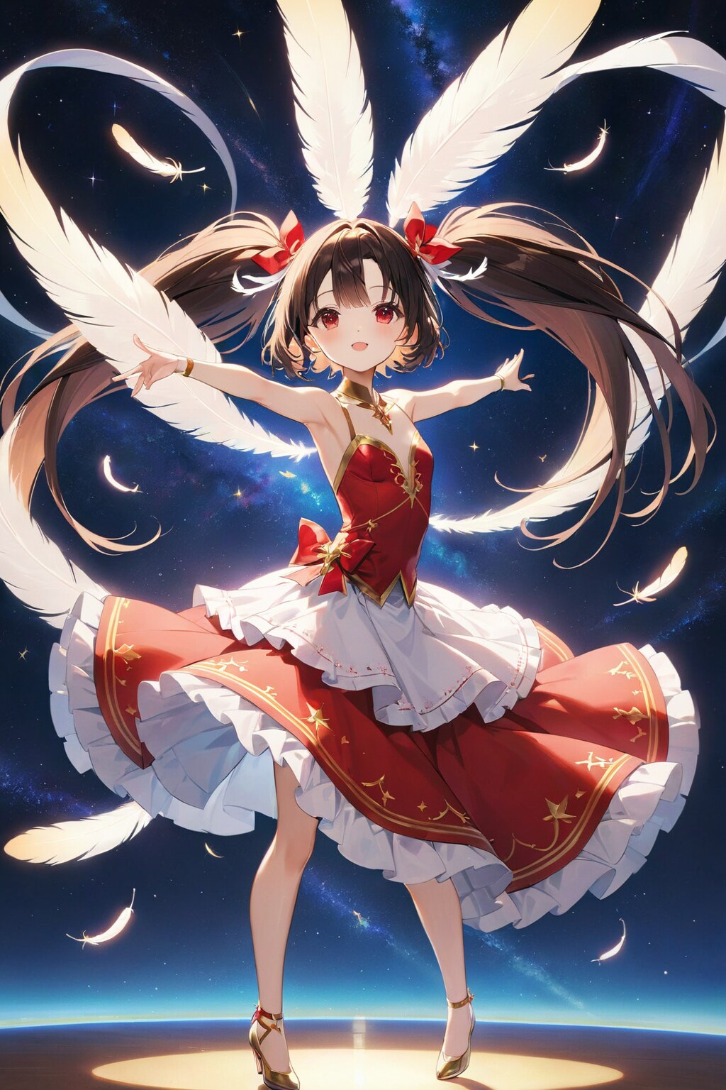 黒髪赤ドレス(天女の捧げ舞 天への感謝)_20240411