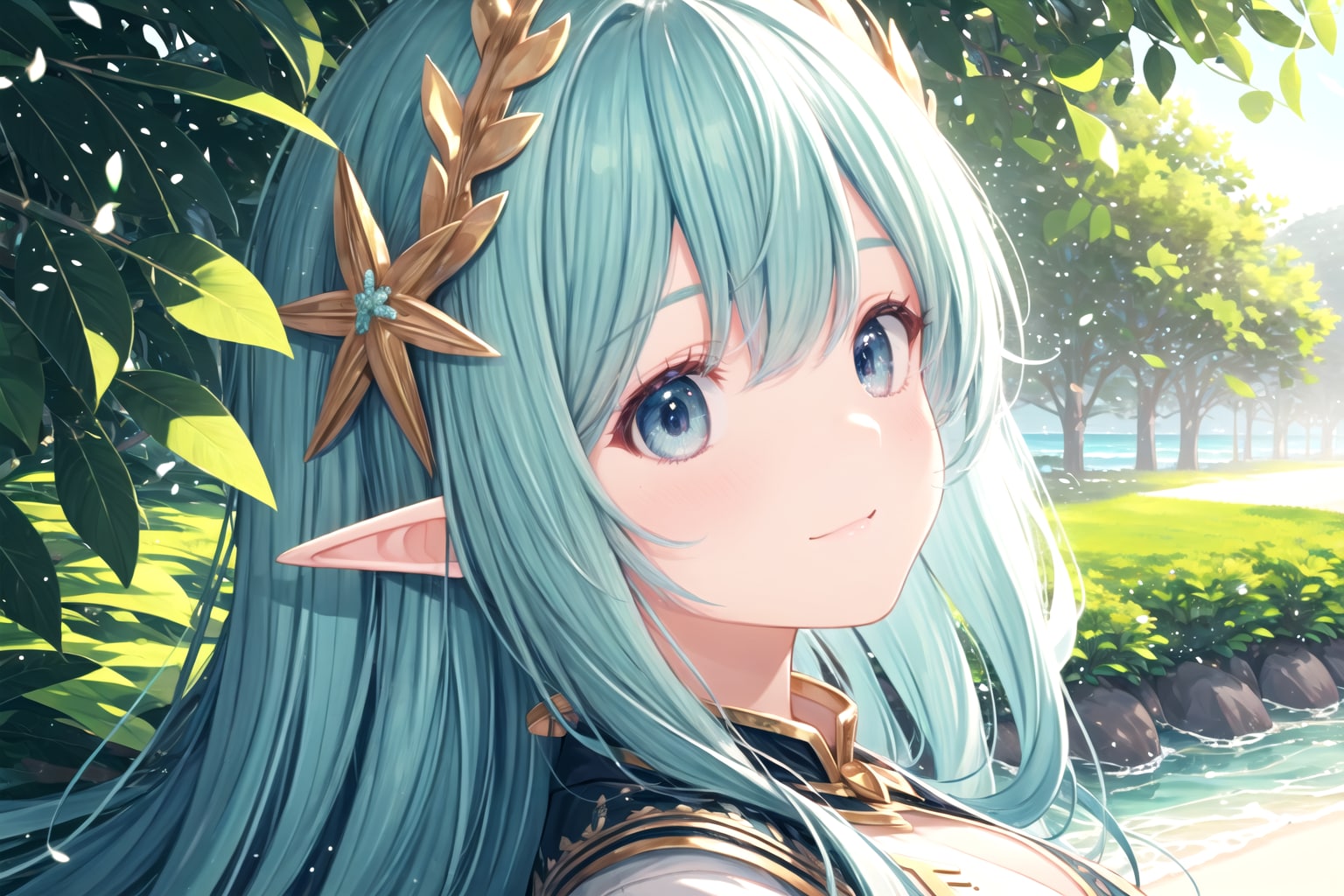 エルフさんの素敵な横顔（FROST Ver） | の人気AIイラスト・グラビア