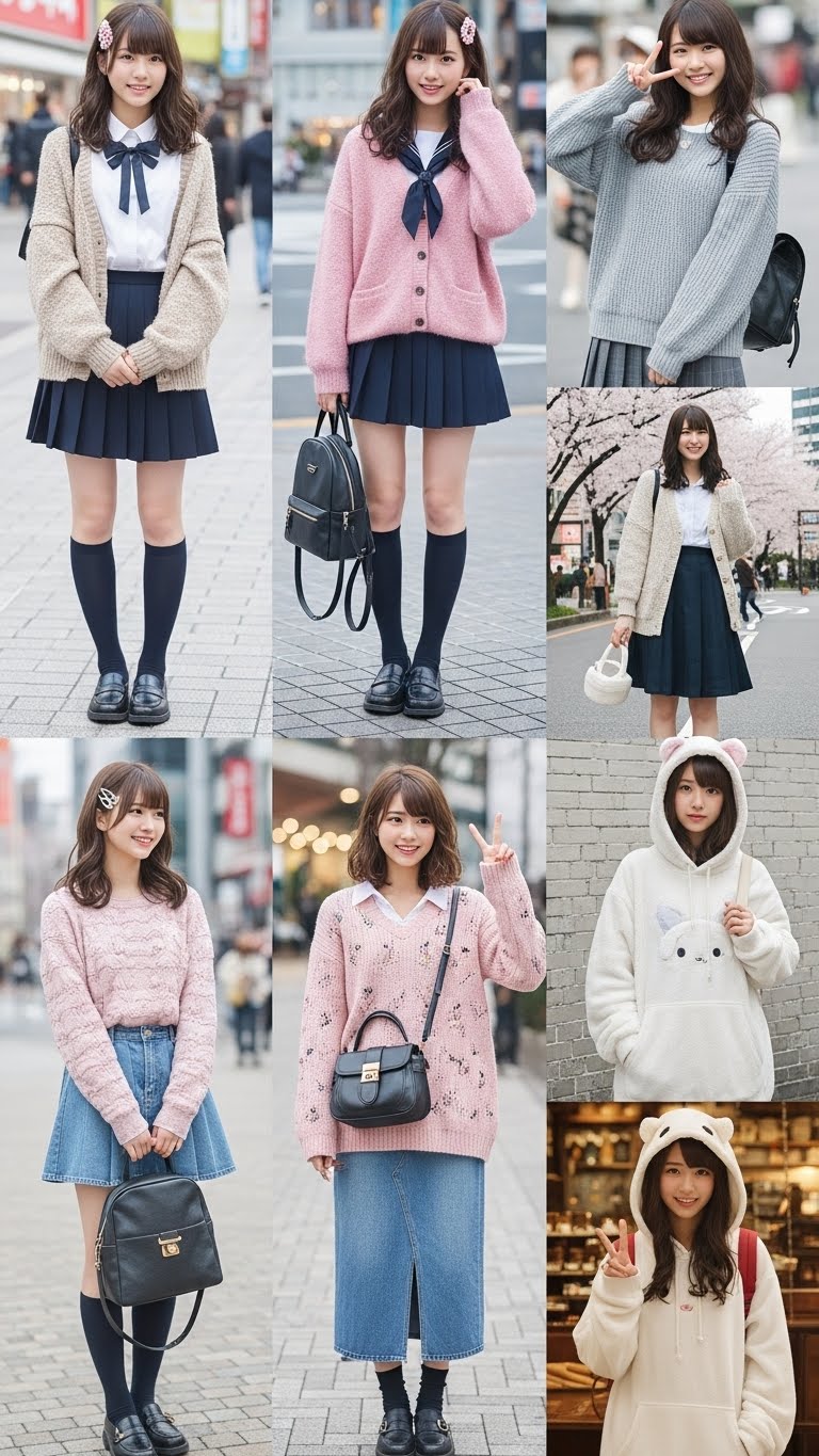 女子高生のスナップフォト《レイアウトコラージュ》