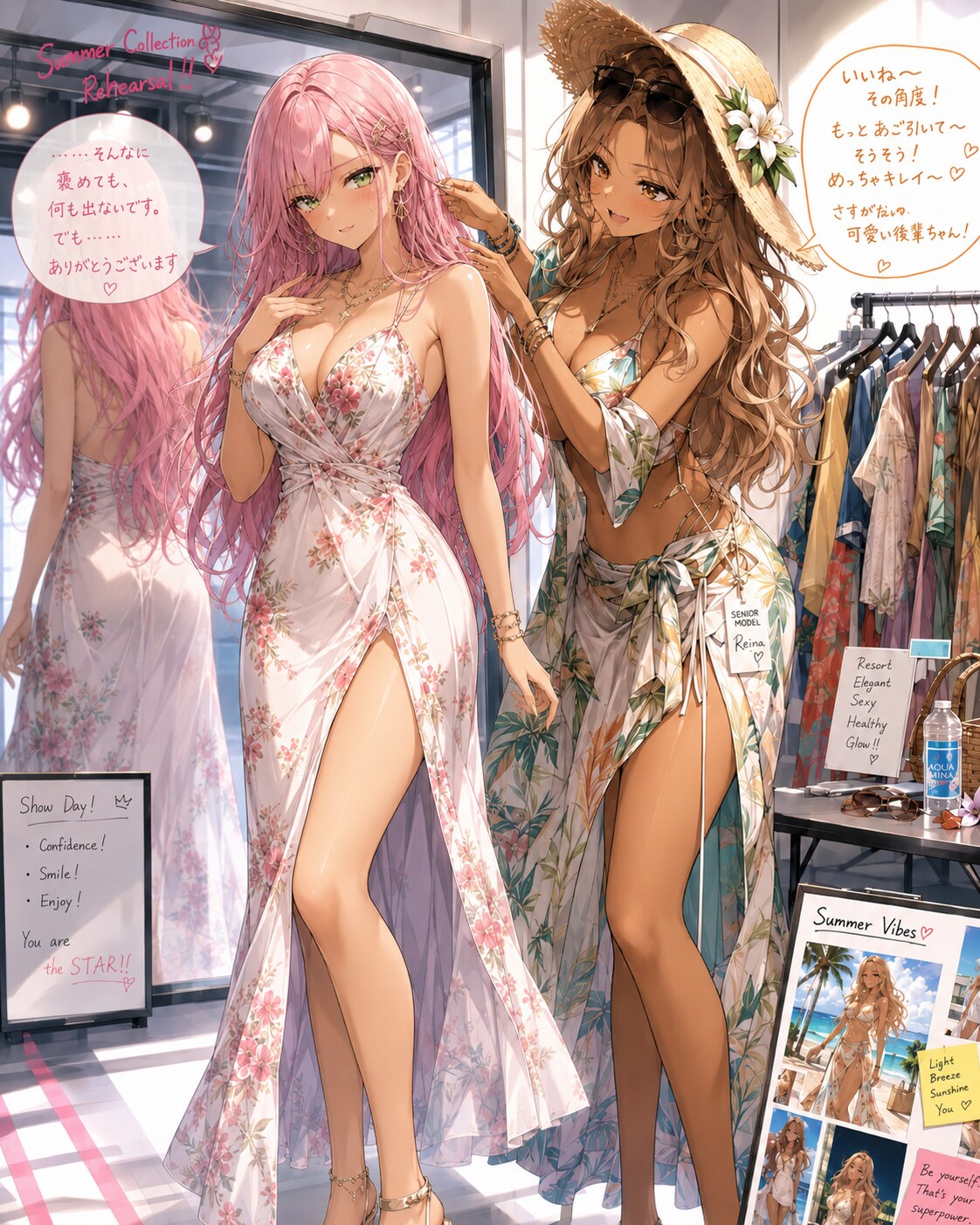 夏色ランウェイの先輩と後輩