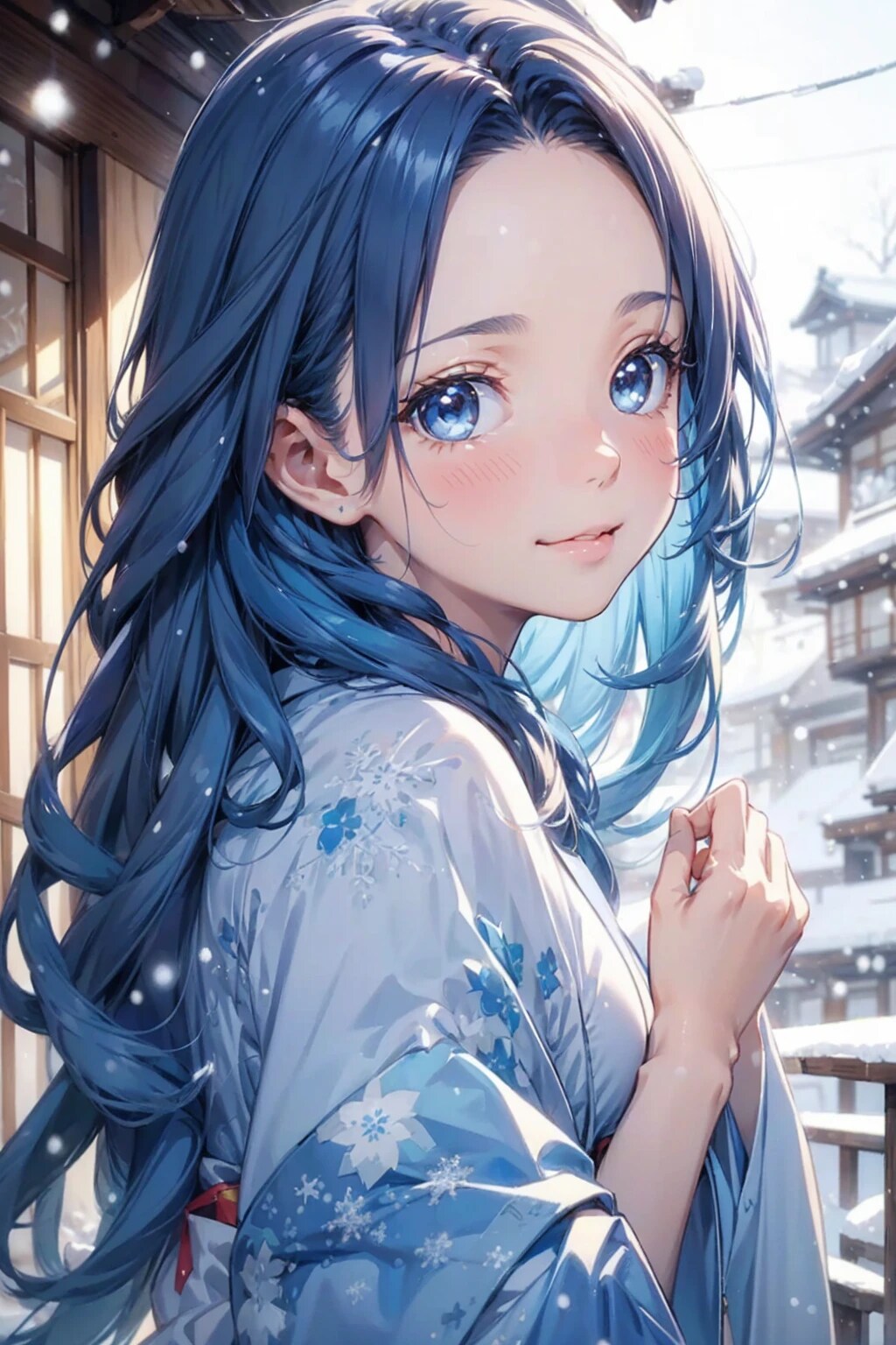 雪華着物な葵