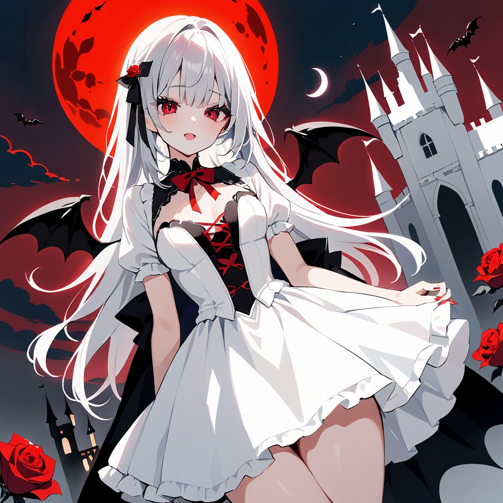 アルビノの吸血鬼２ | の人気AIイラスト・グラビア