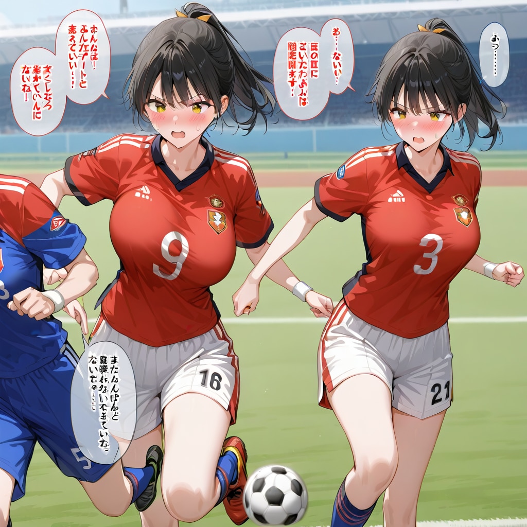 双子アスリートのサッカーチャレンジ