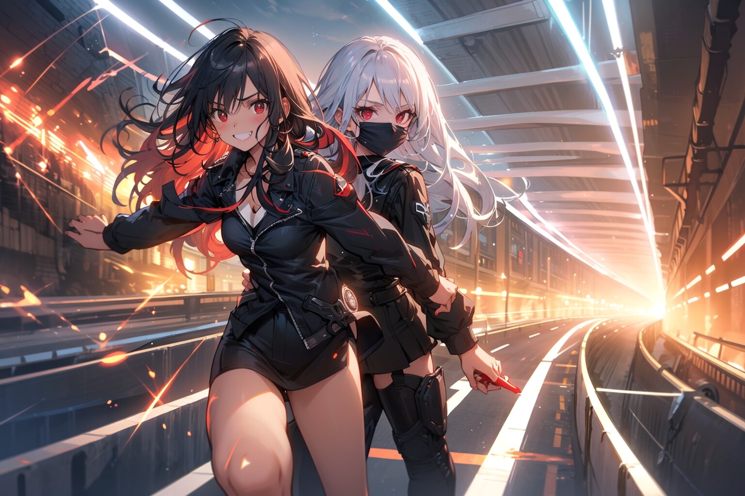 追っ手を迎え撃つ | の人気AIイラスト・グラビア