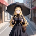 グレースさんにゴスロリ風ファッション 2枚目