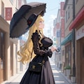 グレースさんにゴスロリ風ファッション 3枚目