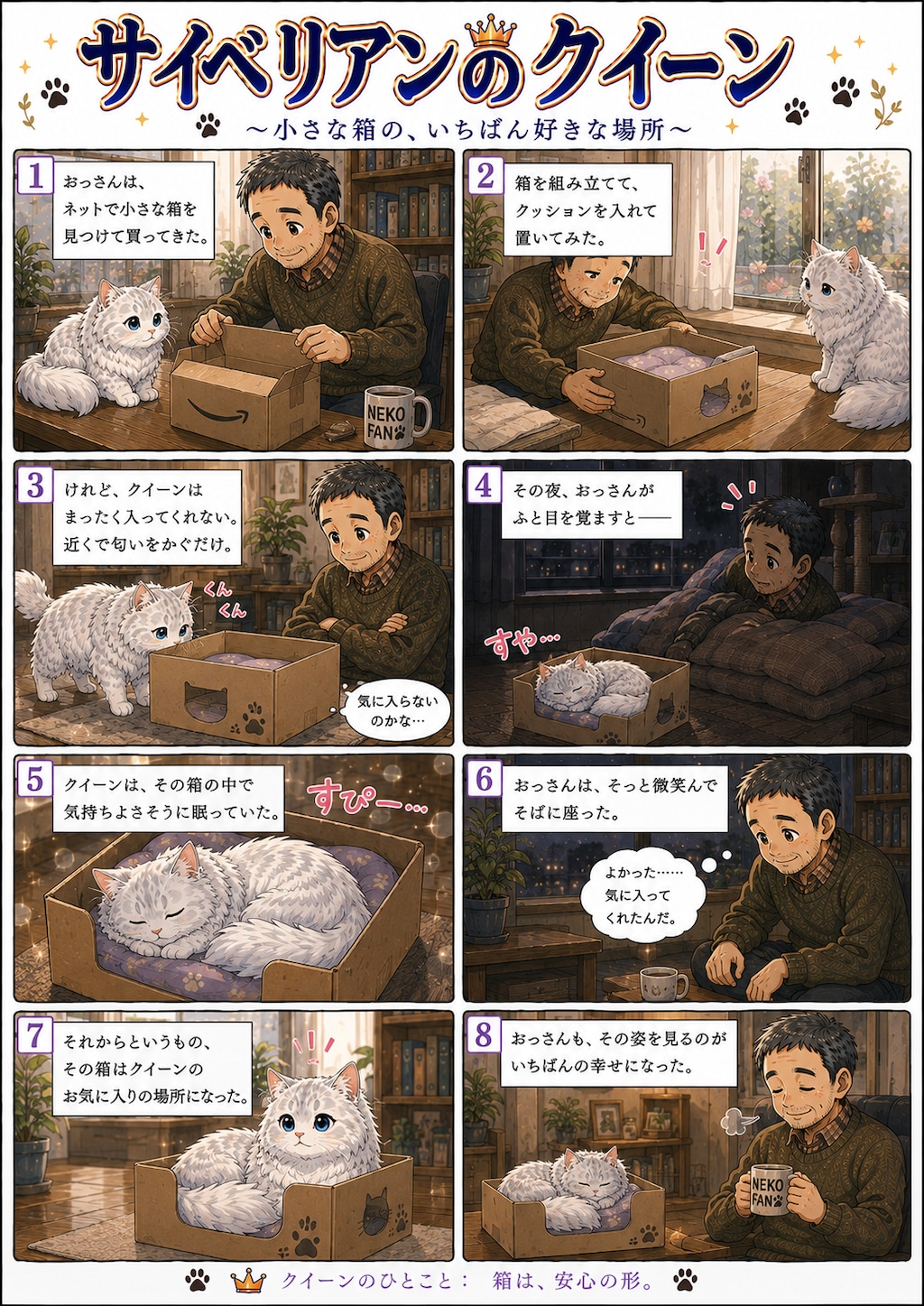 猫漫画コンテンツ6シリーズ  猫漫画6シリーズを投稿しています。  サイベリアンのクィーン  ちびキャラ ベビークイーン  クイーンと無職のおっさん現代版  クイーンと無職のおっさん江戸版  ナコは今