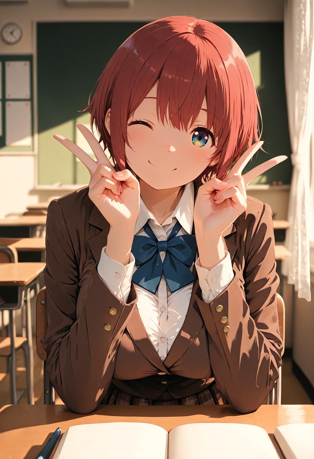 後ろの席の胡蝶ちゃん