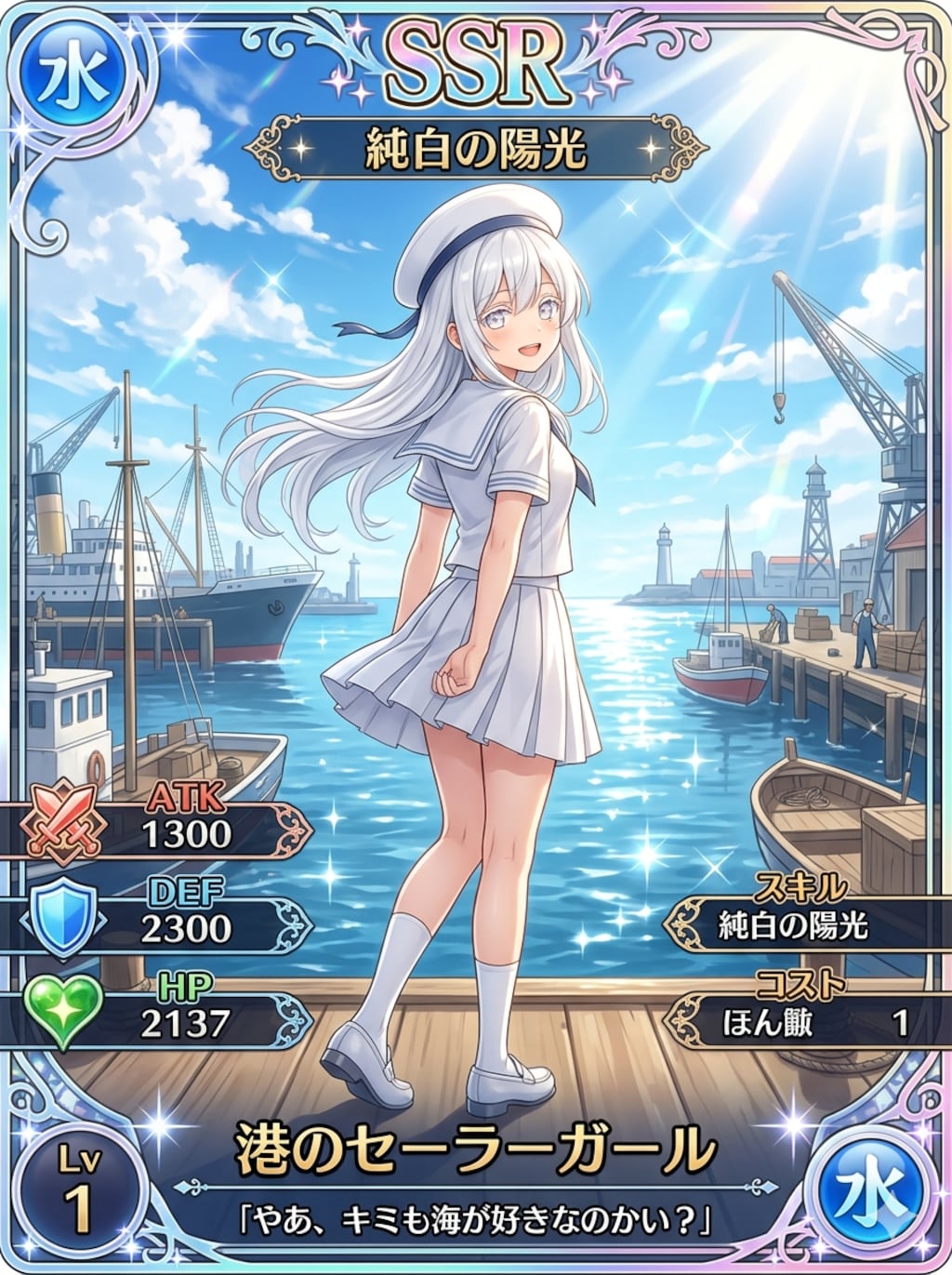 港のセーラーガール