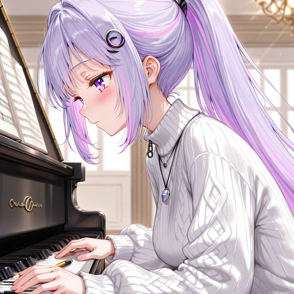 ねむちゃん080～ピアノ演奏～ | の人気AIイラスト・グラビア