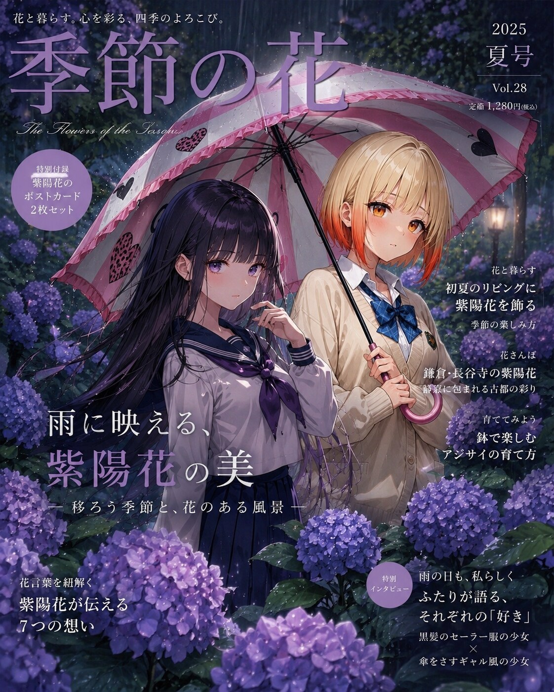嘘雑誌。季節の花